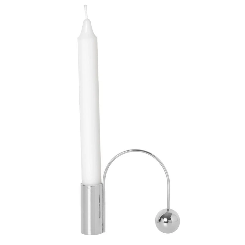 Ferm LIVING Balance Kynttilänjalka, Kromi 1 Ferm LIVING Balance Kynttilänjalka, Kromi