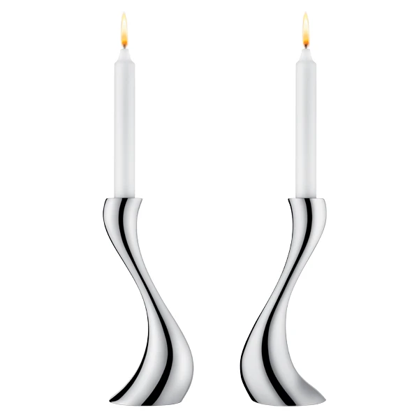 Georg Jensen Cobra Kynttilänjalka, 2 Kpl 1 Georg Jensen Cobra Kynttilänjalka, 2 Kpl