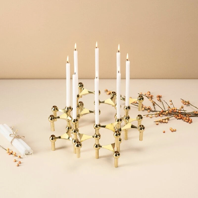 STOFF Copenhagen STOFF Nagel Kynttilänjalka 3 Kpl, Messinki 2 STOFF Copenhagen STOFF Nagel Kynttilänjalka 3 Kpl, Messinki - Image 2