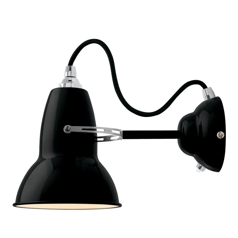 Anglepoise Original 1227 Seinävalaisin, Jet Black 1 Anglepoise Original 1227 Seinävalaisin, Jet Black