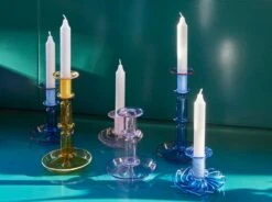 HAY Flare Stripe Kynttilänjalka, Vaaleanpunainen - Valkoinen -Hay || Menu || Louis Poulsen Kauppa Flare family 05