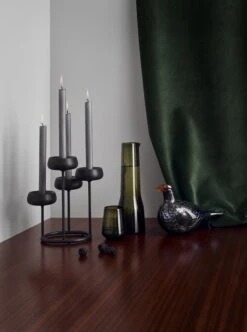 Iittala Nappula Kynttelikkö, Tummanharmaa -Hay || Menu || Louis Poulsen Kauppa Iittala 2018 Nappula Essence Birds by Toikka Capercaillie