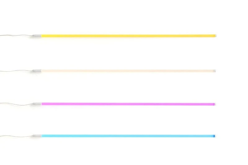 HAY Neon Tube Slim LED Valoputki, 120 Cm, Keltainen 2 HAY Neon Tube Slim LED Valoputki, 120 Cm, Keltainen - Image 2