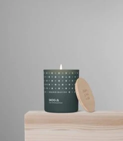 Skandinavisk Tuoksukynttilä Kannella, SKOG, Iso -Hay || Menu || Louis Poulsen Kauppa SKANDINAVISK styling 20103 SKOG 200g