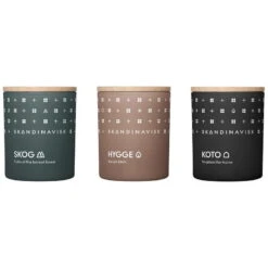 Skandinavisk Tuoksukynttiläsetti 3 Kpl, HIBERNATE
