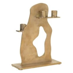 Ferm LIVING Erode Kynttilänjalka, Messinki