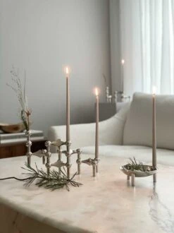 STOFF Copenhagen STOFF Nagel Kynttilänjalka, Kromi 11 STOFF Copenhagen STOFF Nagel Kynttilänjalka, Kromi -Hay || Menu || Louis Poulsen Kauppa lifestyle candle holder bowl and sand candles chrome 1